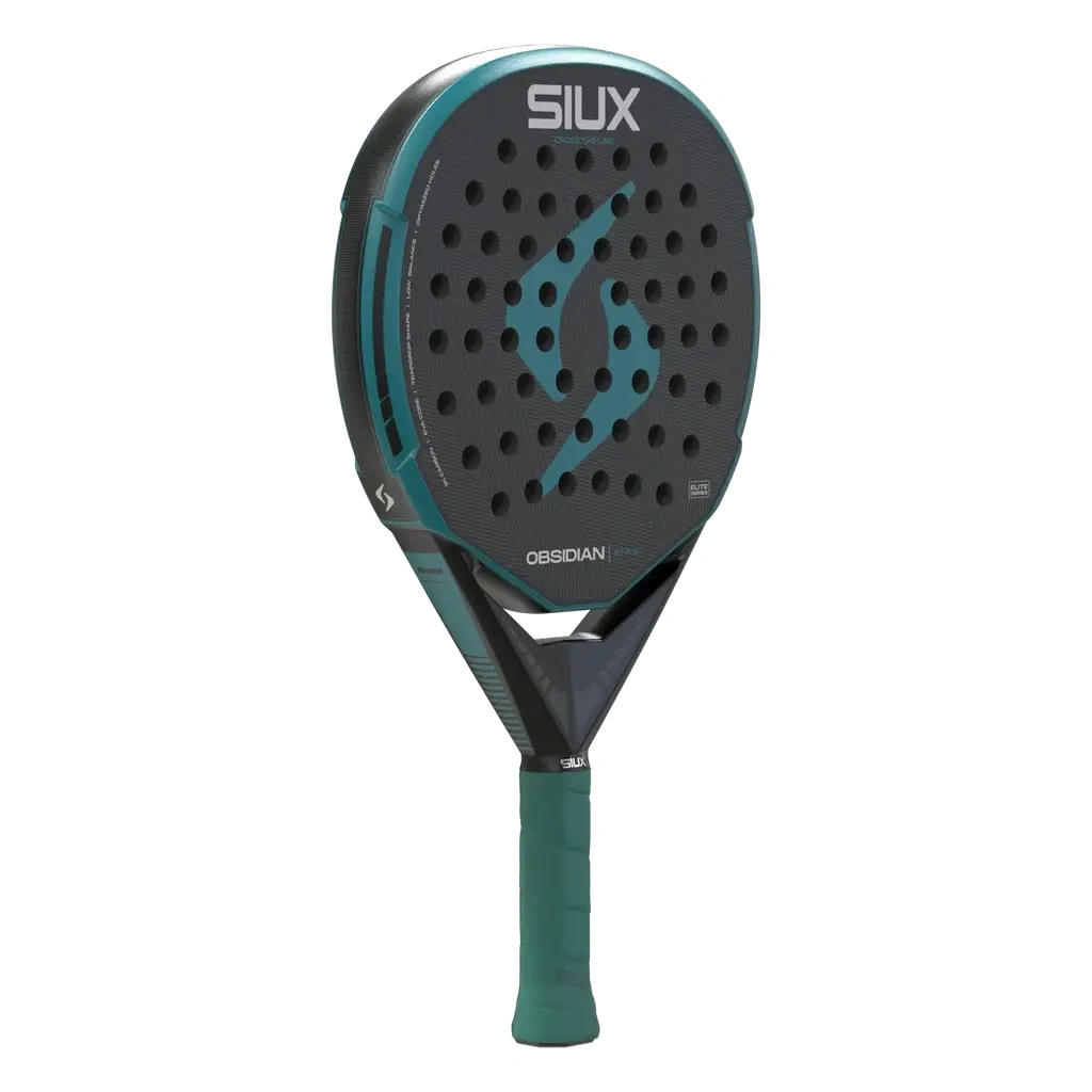 Siux Obsidian Elite 2027, must / türkiis, vaade nurga alt