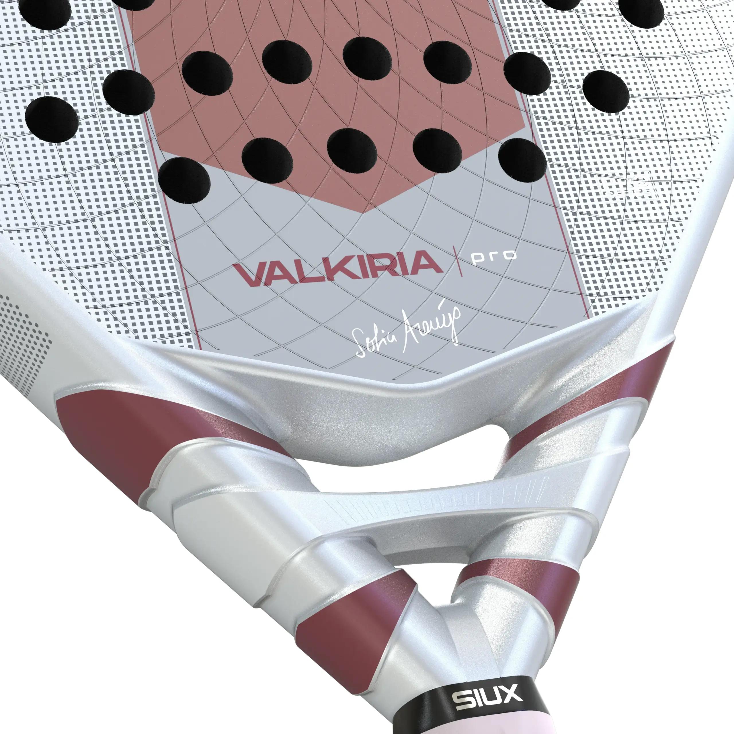 Siux Valkiria Pro 2027 Sofia Araujo, roosa / valge, lähivaade